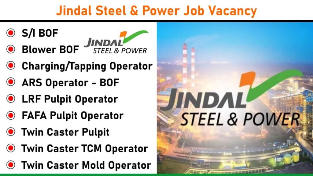 Jindal Steel Power Recruitment ITI Diploma And B Tech Apply Now