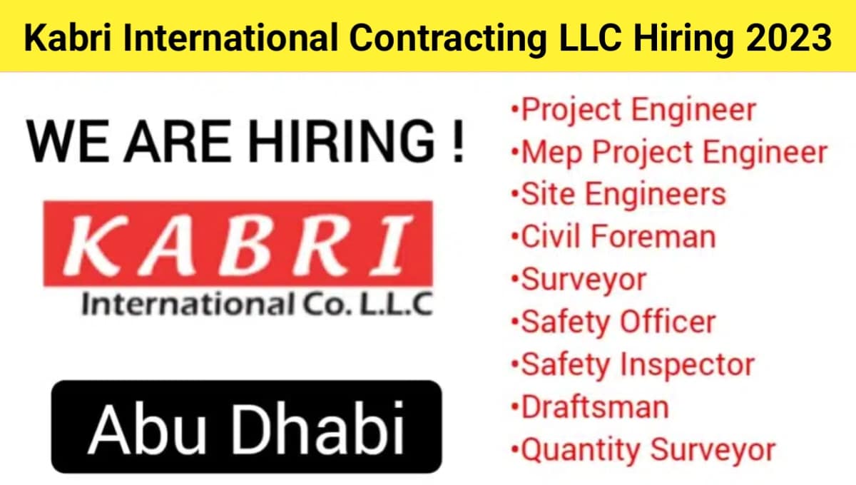 Kabri International Contracting LLC Hiring 2023