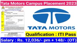 ITI Freshers Jobs 2023 : Tata Motors कंपनी मे निकली बम्पर भर्ती,Madhya Pradesh मे होगा इंटरव्यू