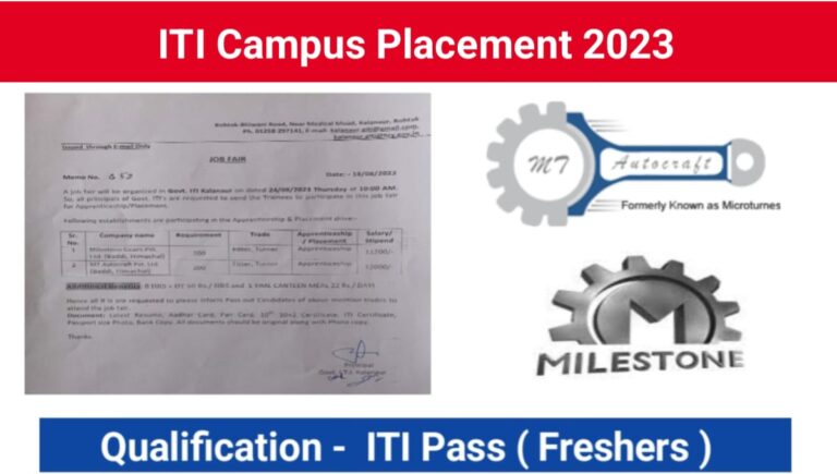 ITI Campus Job 2023