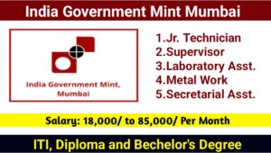 India Government Mint Mumbai Vacancy 223 : Electrical, Mechanical, Civil Engineers Jobs