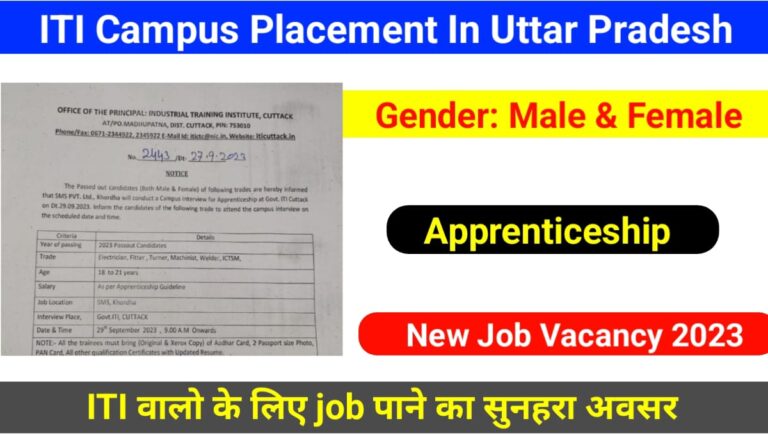 ITI Campus Placement In UP 2023