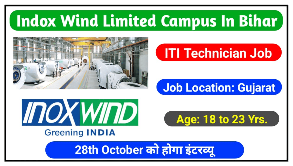 Inox Wind Limited Walk In Interview 2023