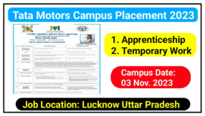 Uttar Pradesh Campus Placement 2023 : ITI Freshers के लिए निकली बम्पर भर्ती