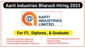 ITI And Diploma Jobs:आरती इंडस्ट्रीज़ मे इंजीनियर , सूपर्वाइज़र , टेक्निशन के लिए निकली बम्पर भर्ती