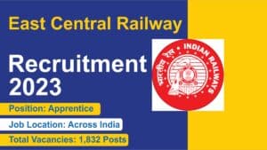 East Central Railway Recruitment 2023: आईटीआई पास छात्रों के लिए रेलवे में नौकरी पाने का सुनहरा अवसर.