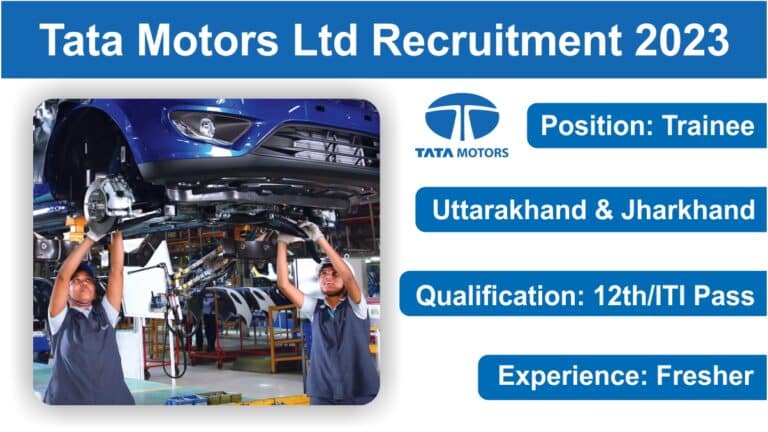 Tata Motors Ltd Recruitment 2023