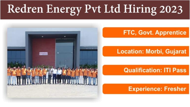 Redren Energy Pvt Ltd Hiring 2023