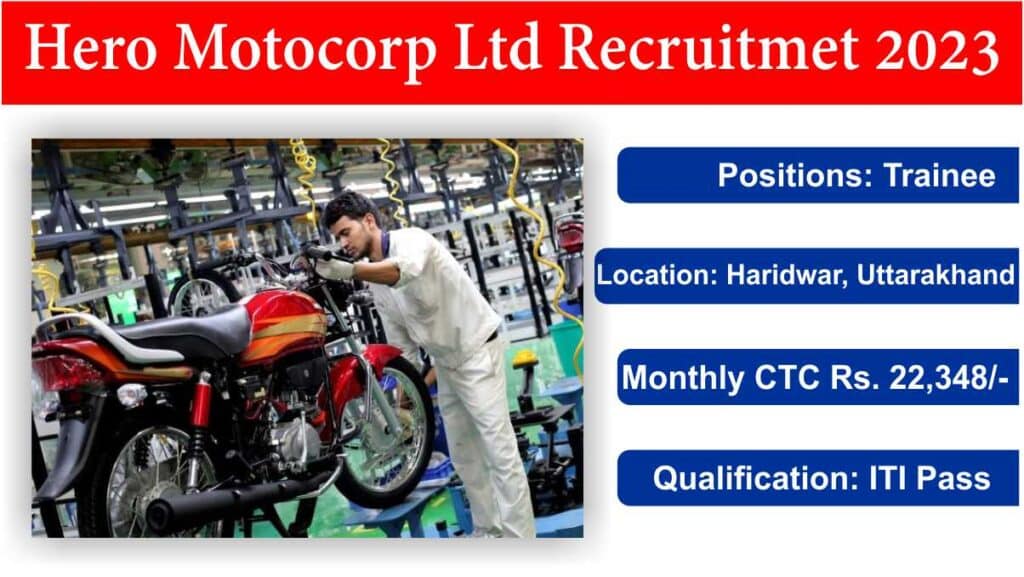 Hero Motocorp Ltd Recruitmet 2023