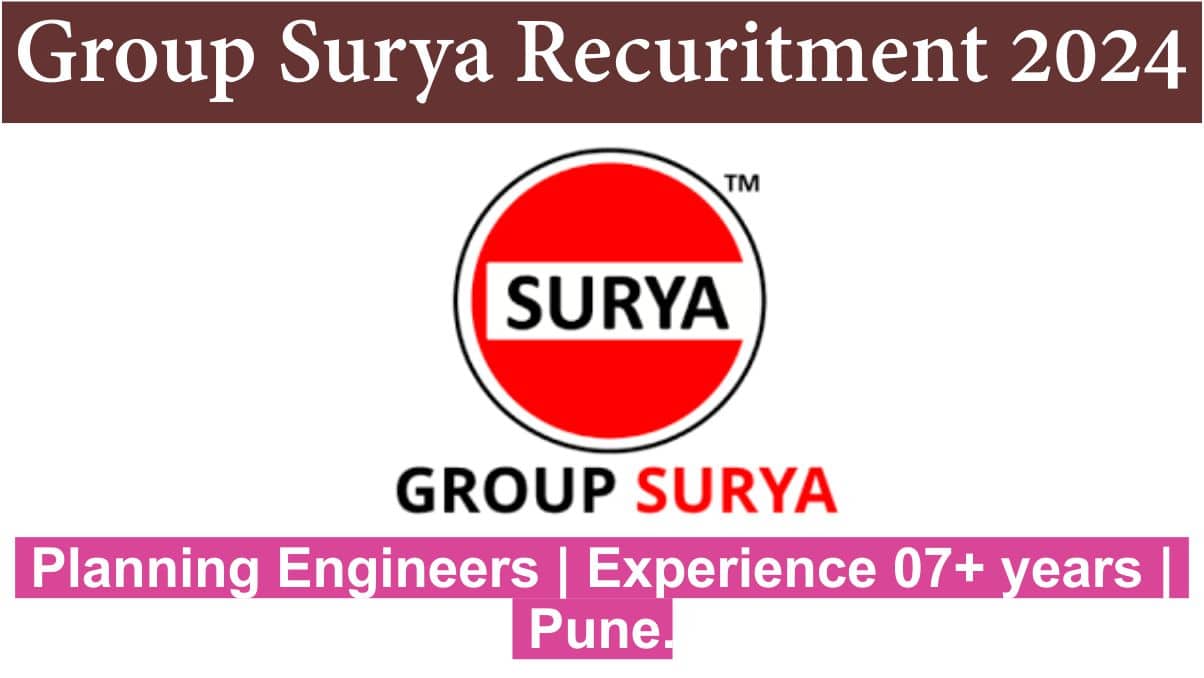 Group Surya Recuritment 2024