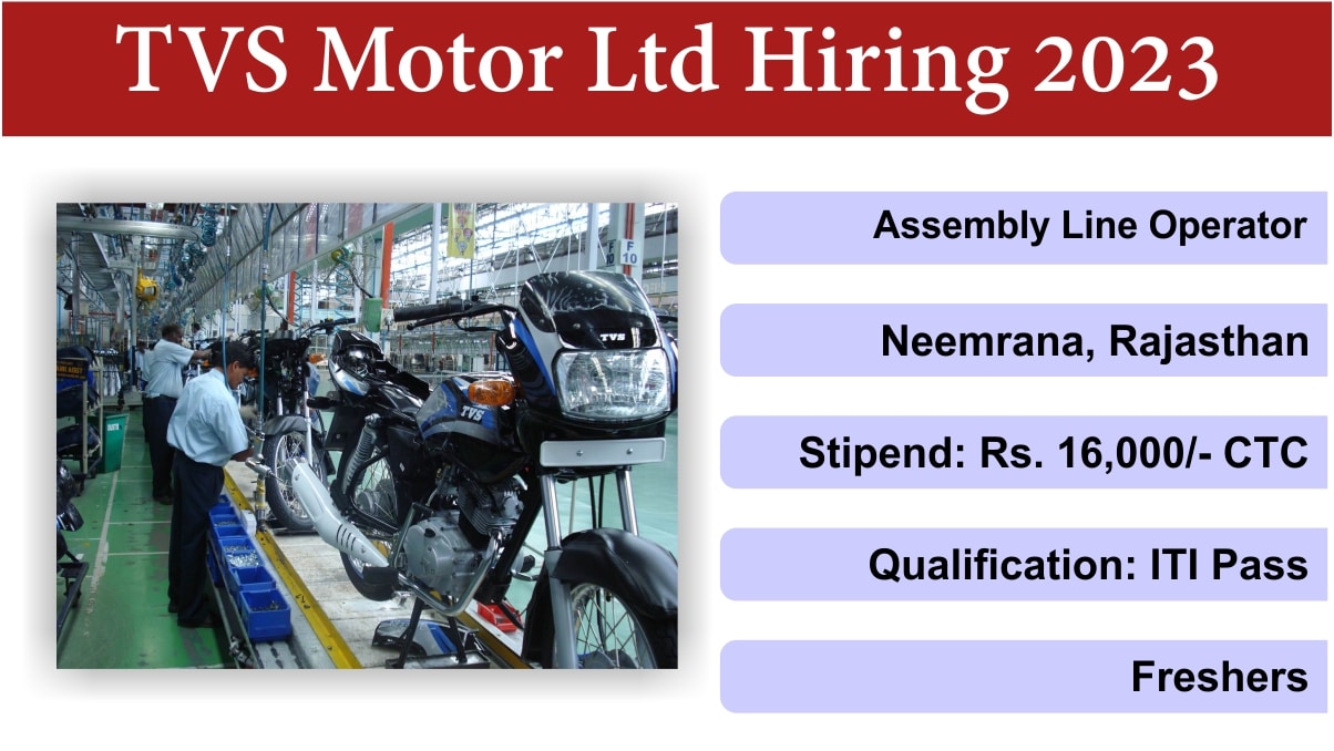 TVS Motor Ltd Hiring 2023