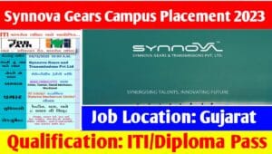 Synnova Gears & Transmission Campus Placement 2023 : Synnova Gears कम्पनी मै आयी भर्ती, यहाँ देखिए पूरी जानकारी