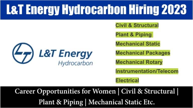 L&T Energy Hydrocarbon Hiring 2023