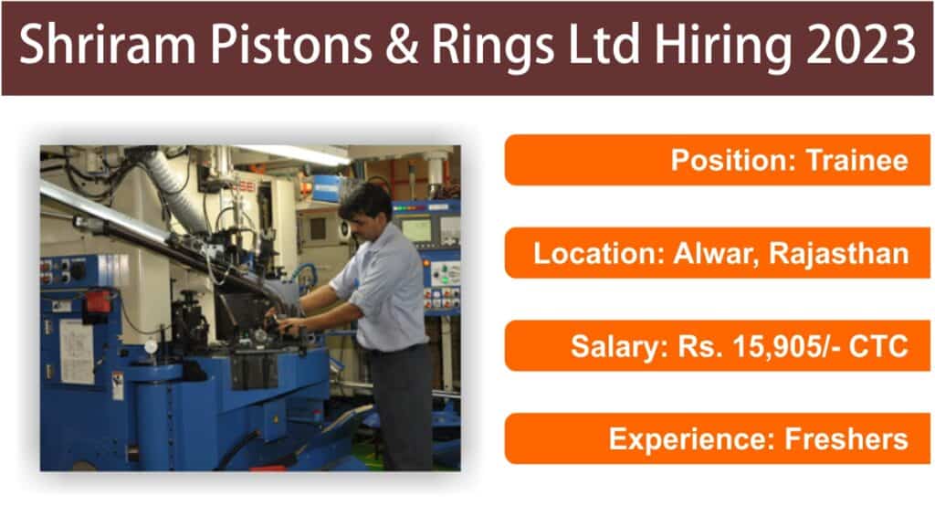 Shriram Pistons & Rings Ltd Hiring 2023