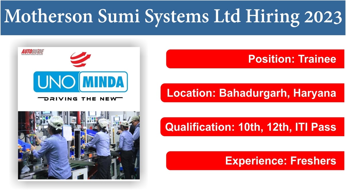 UNO Minda Limited Recruitment 2024