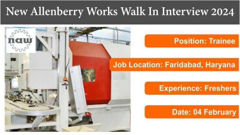 New Allenberry Works Walk In Interview 2024