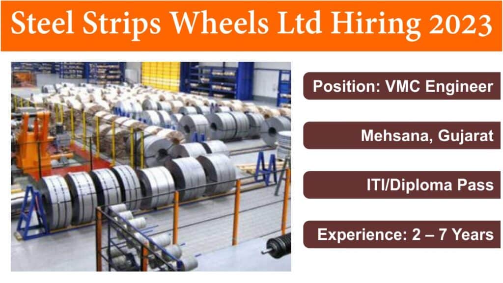 Steel Strips Wheels Ltd Hiring 2023