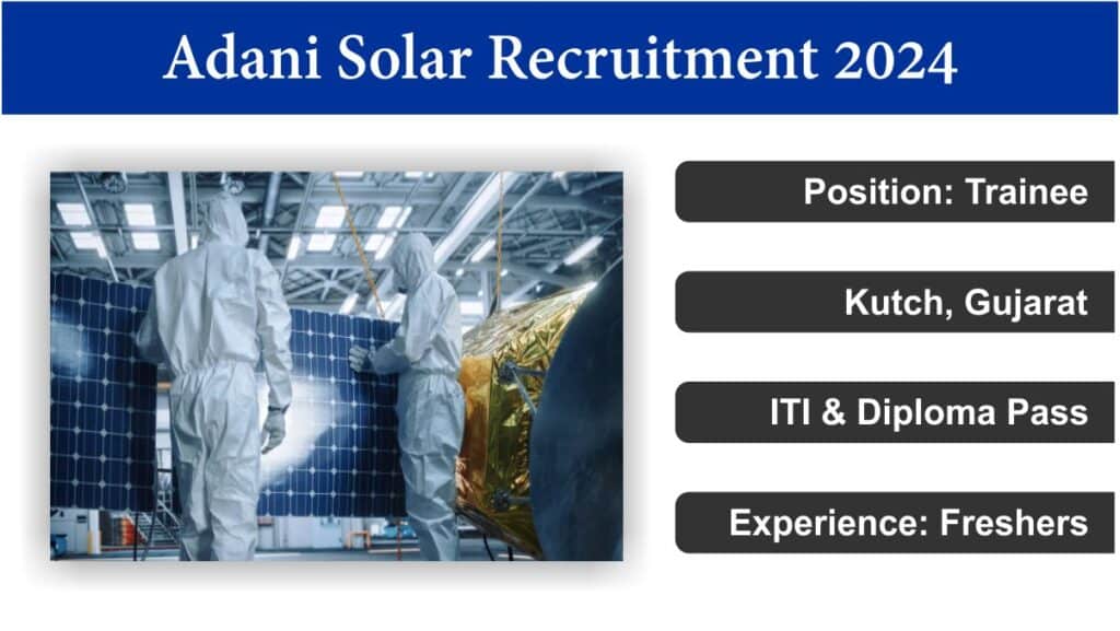 Adani Solar Recruitment 2024