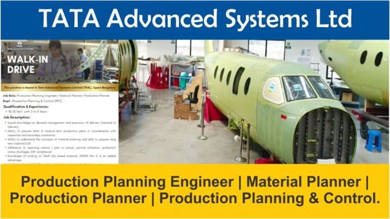 TATA Advanced Systems Ltd Hiring 2024