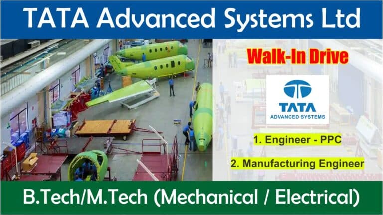 TATA Advanced Systems Ltd Recruitment 2024