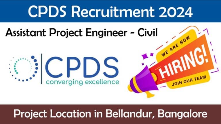 CPDS Recruitment 2024