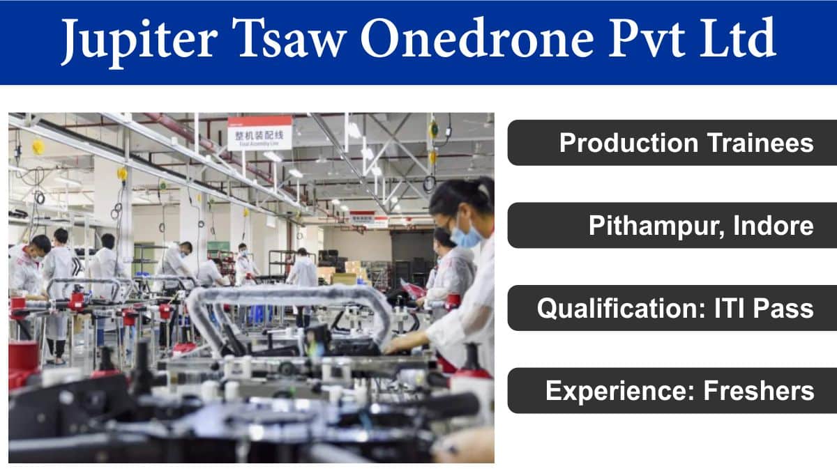 Jupiter Tsaw Onedrone Pvt Ltd Recruitment 2024