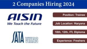 2 Companies Hiring 2024 | दो कंपनियों में ट्रेनी पद पर निकली बंपर भर्ती