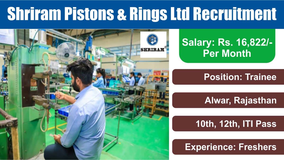 Shriram Pistons & Rings Ltd Recruitment 2024