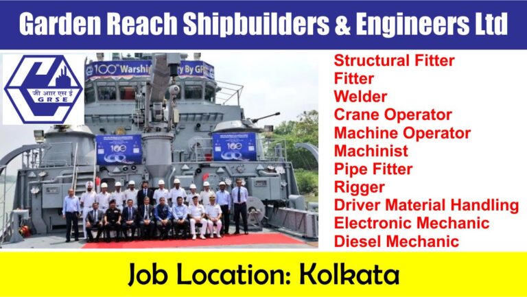 Garden Reach Shipbuilders & Engineers Ltd Hiring 2024