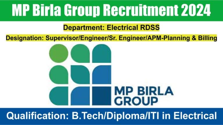 MP Birla Group Recruitment 2024