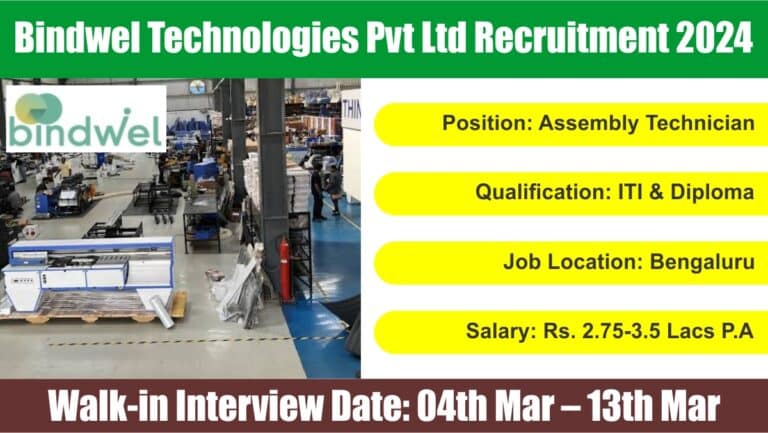 Bindwel Technologies Pvt Ltd Recruitment 2024