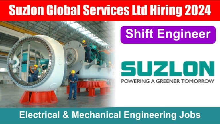 Suzlon Global Services Ltd Hiring 2024