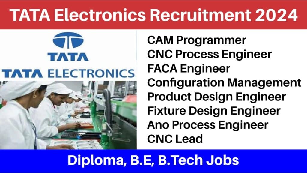 TATA Electronics Recruitment 2024