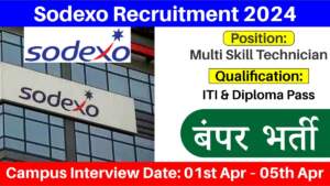 Sodexo Recruitment 2024 | आईटीआई और डिप्लोमा पास के लिए निकली बंपर भर्ती