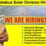 Harsha Abakus Solar Division Hiring 2024