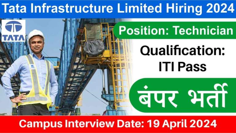 Tata Infrastructure Limited Hiring 2024