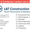 L&T Power & Distribution Limited Job in Saudi Arabia