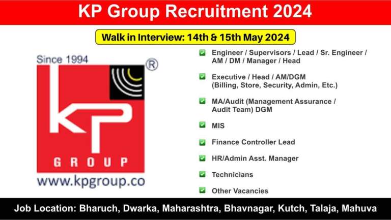 KP Group Recruitment 2024