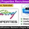 Godrej Properties Recruitment 2024