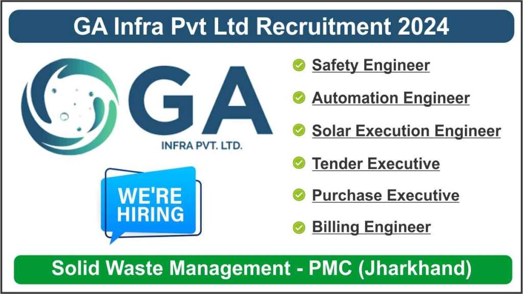 GA Infra Pvt Ltd Recruitment 2024 | Hiring for Multiple Positions in Meerut, Saharanpur, Sirohi, Gurugram & Jaipur