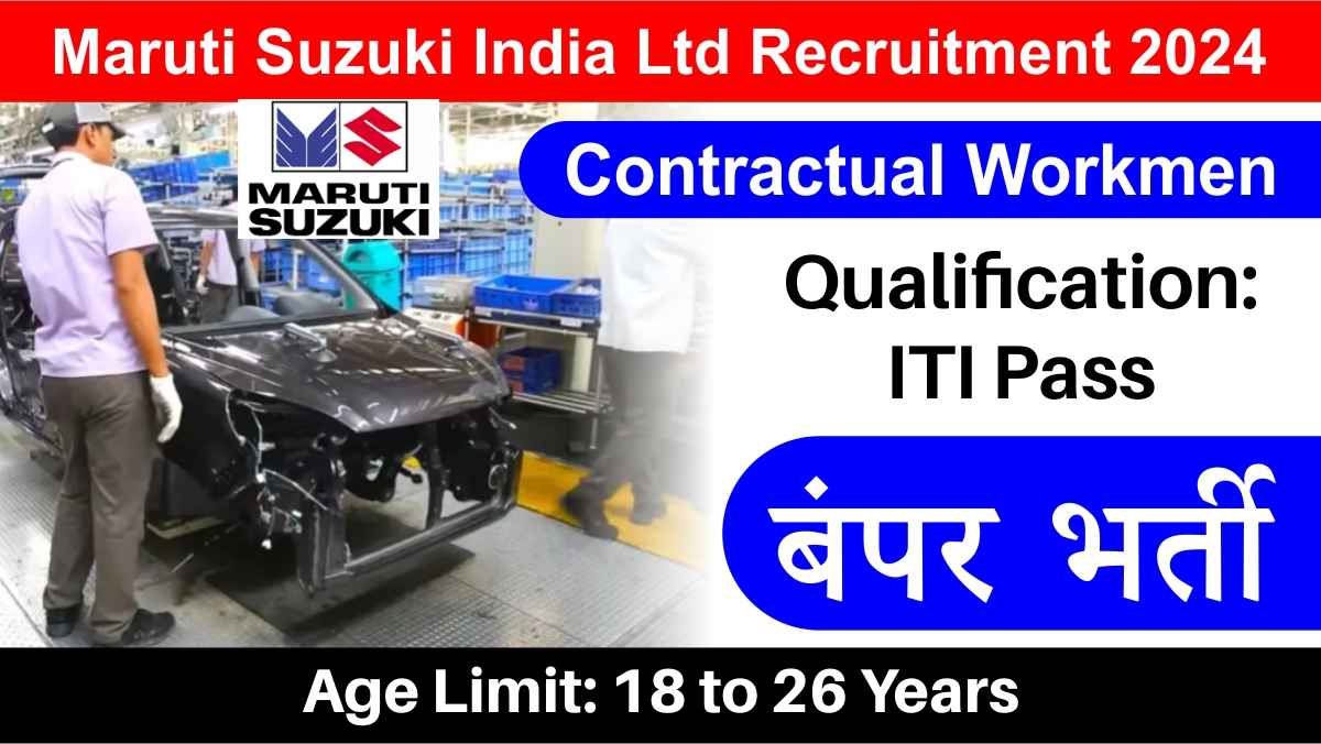 Maruti Suzuki India Ltd Recruitment 2024