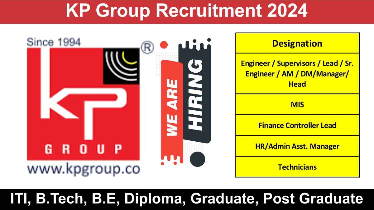 KP Group Recruitment 2024