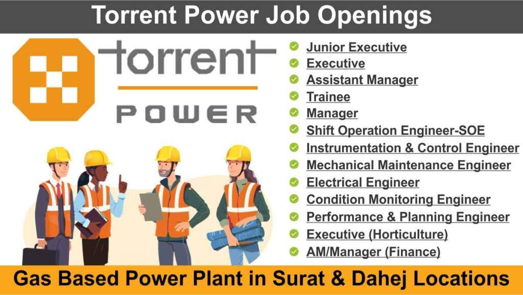 Torrent Power Ltd Hiring 2024