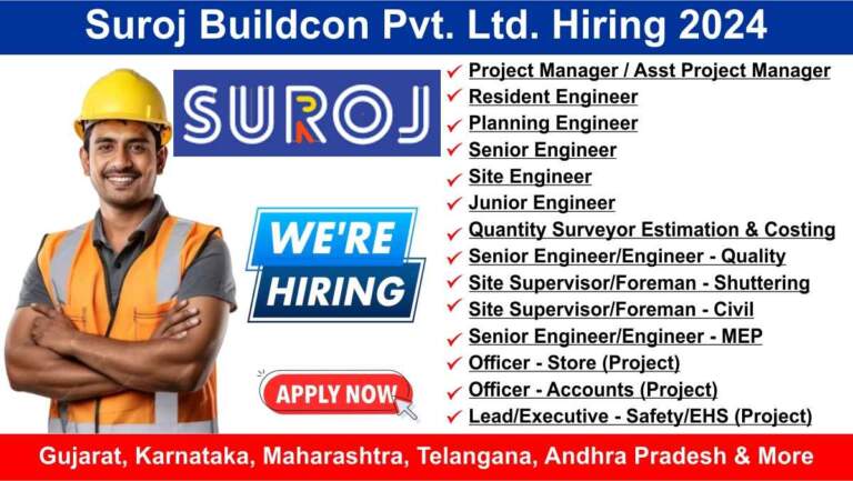 Suroj Buildcon Pvt. Ltd. Hiring 2024