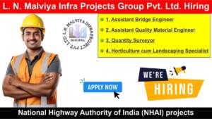 L. N. Malviya Infra Projects Group Pvt. Ltd. Hiring | Hiring for Multiple Positions | Civil Engineering Jobs