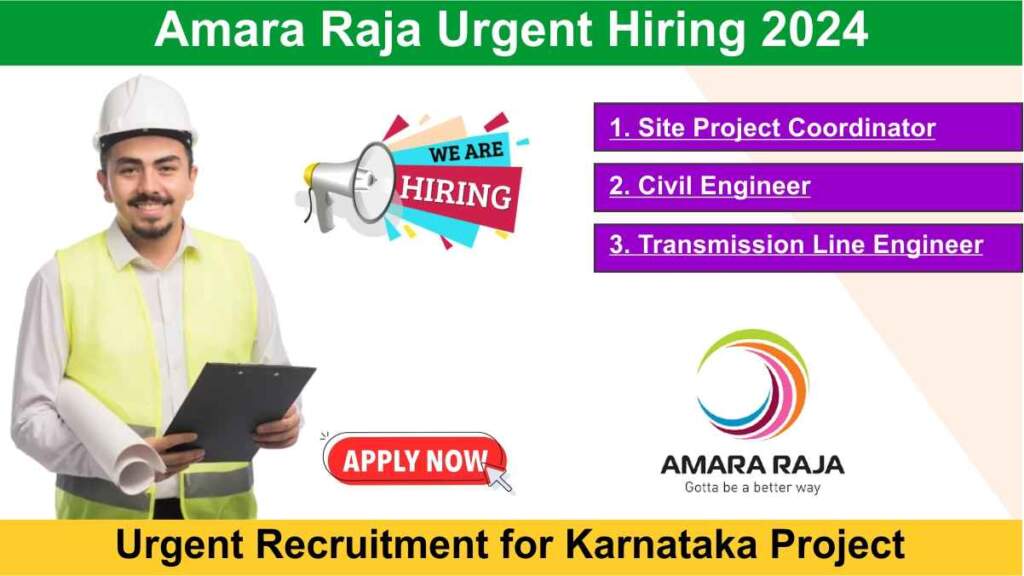 Amara Raja Urgent Hiring 2024