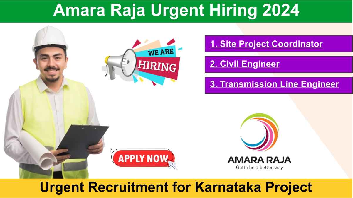 Amara Raja Urgent Hiring 2024