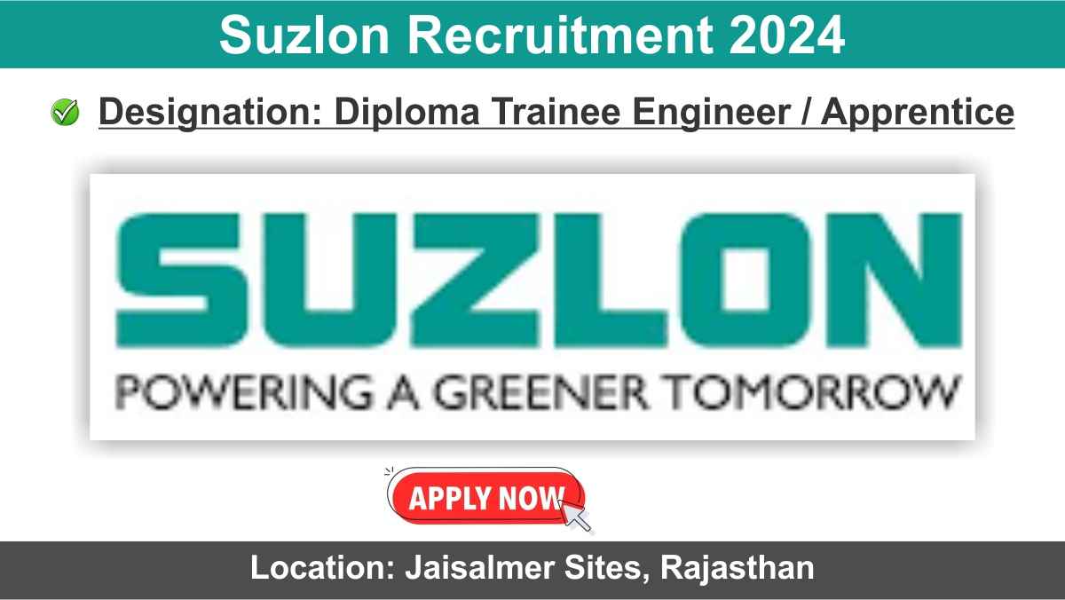 Suzlon Recruitment 2024