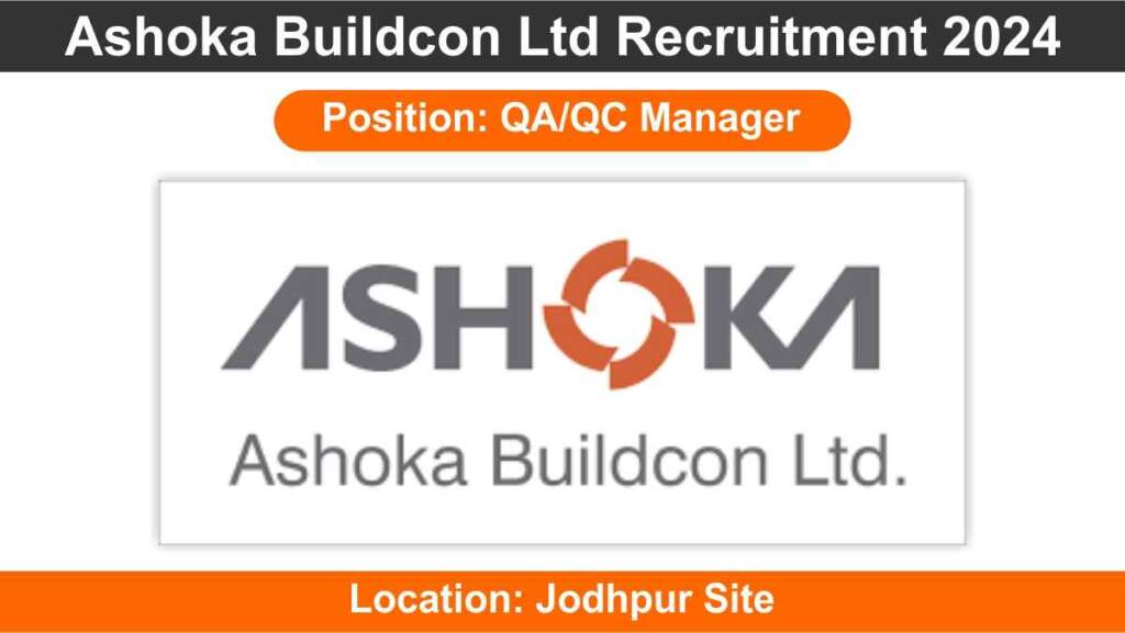 Ashoka Buildcon Ltd Recruitment 2024