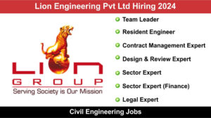 Lion Engineering Pvt Ltd Hiring 2024: Hiring for Multiple Positions, Civil Engineering Jobs